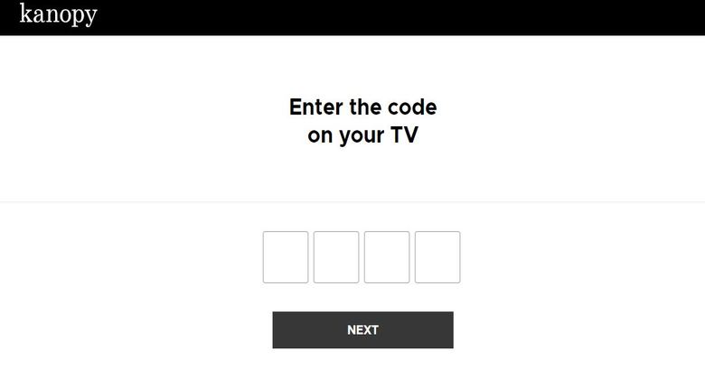 kanopy.com/tv – enter activation code